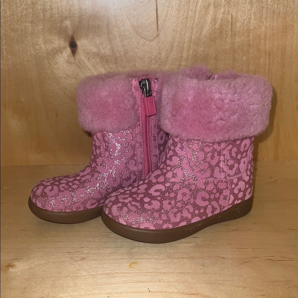 UGG Pink cheetah Fur Boots